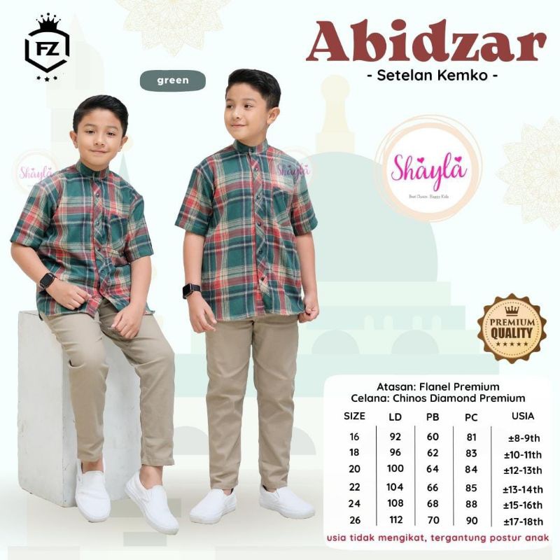 ABIDZAR SET Kemko By SHAYLA | Kemko+Celana Anak