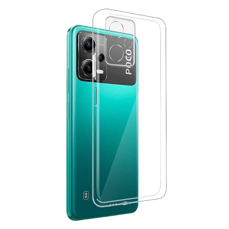 Soft Phone Back Cover TPU Anti Gores Case Lubang Presisi Casing Ponsel Transparan Phone Cover Kompatibel Dengan Xiaomi Poco X5 Series