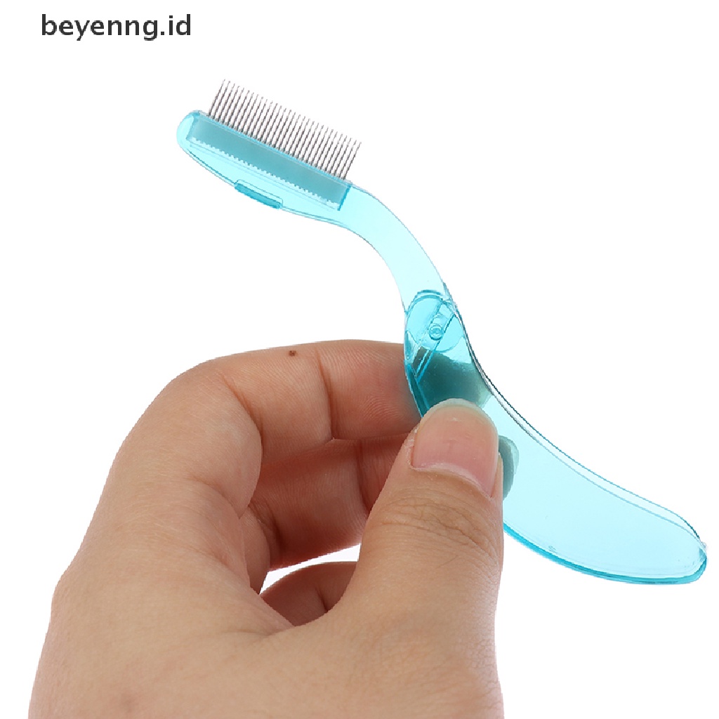 Beyen 1Pcs Sisir Alis Lipat Pemisah Bulu Mata Alis Eyelash Grooming Brush ID