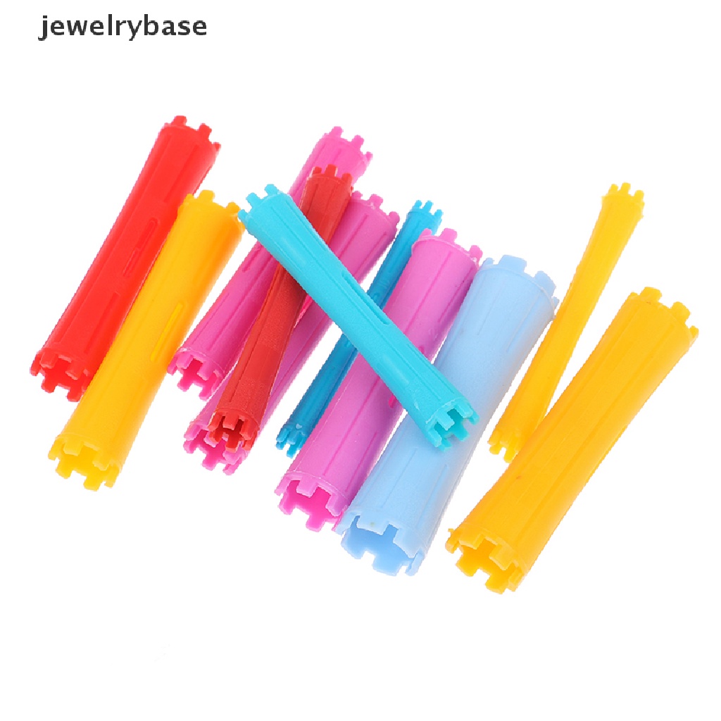 [jewelrybase] 1set 11ukuran Batang Perm Rambut Kit Bar Permanen Dingin Pengeriting Plastik Roll Butik