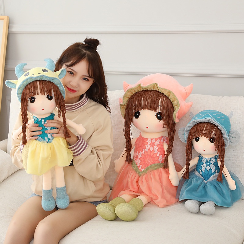 Boneka Zodiak Imitasi Mainan Mewah Gadis Kecil Hadiah Ulang Tahun Boneka Boneka Besar