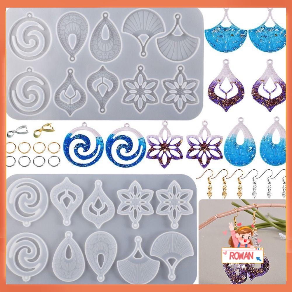 R-flower Earrings Mold Alat Membuat Perhiasan DIY Kerajinan Handmade Epoxy Resin Mold
