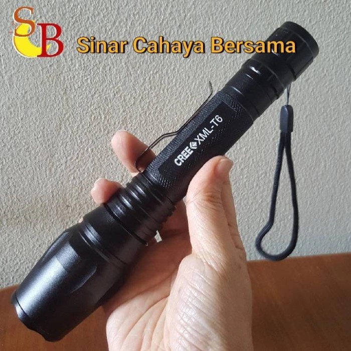 senter police Senter LED ultrafire police panjang besar cree XML T6 18650 camping