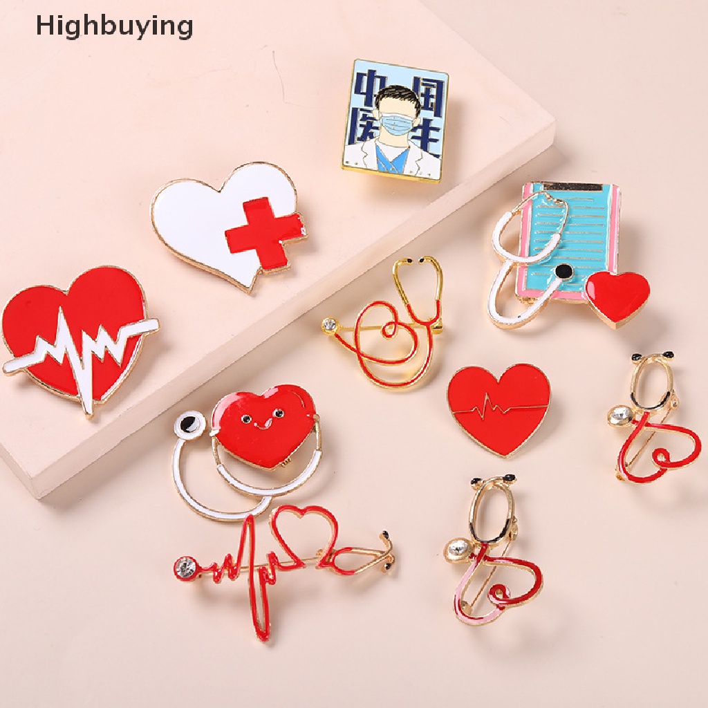 Hbid Kartun Dokter Perawat Bros Dokter Perawat Enamel Pin Kerah Lencana Aksesoris Kartun Dokter Gigi Fashion Perhiasan Hadiah Glory