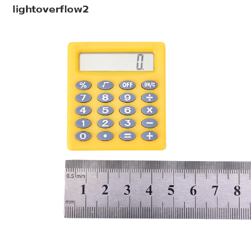 [lightoverflow2] Siswa Kecil Mini Elektronik Kalkulator Warna Permen Calculag Alat Kantor, [ID]