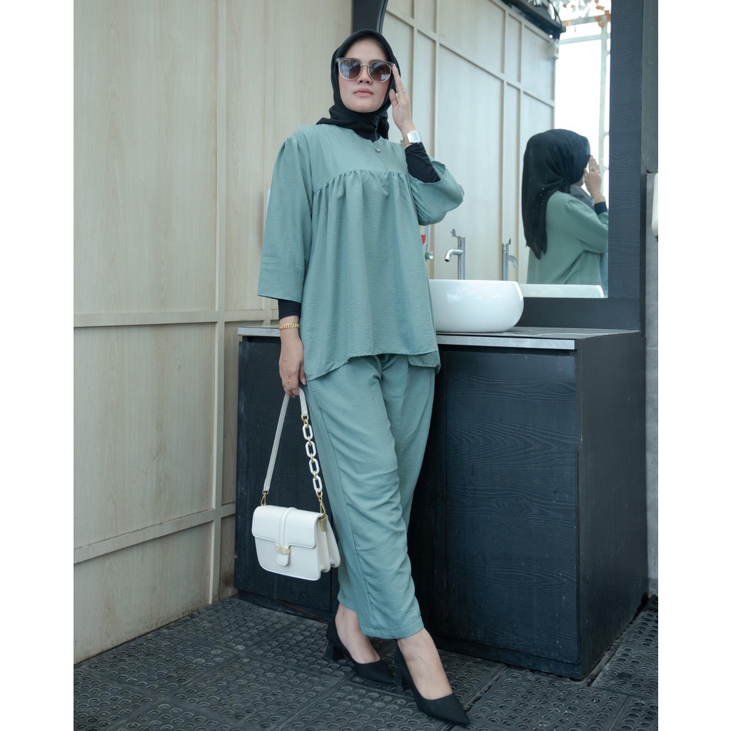 AVE Sonia Set / Oneset Polyester Lengan Panjang