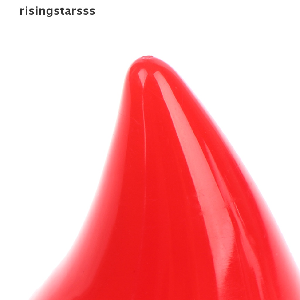 Rsid Span-new 2Pcs Helm Motor Plastik Lembut DIY Helm Motor Tanduk Sucker Helm Jelly