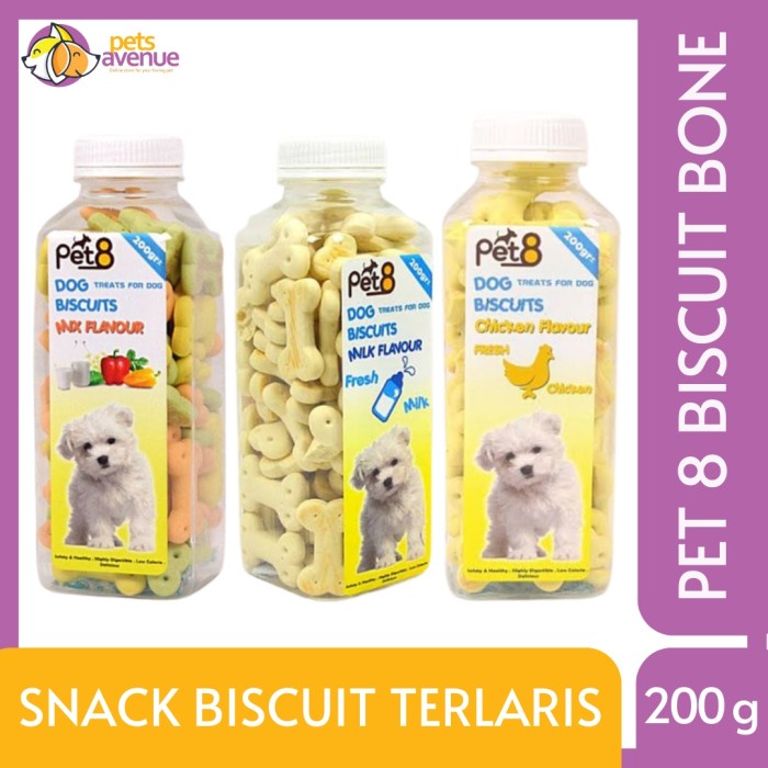 

Terlaris ✨ -snack biskuit anjing pet8 tulang 200gr - snack biscuit dog pet8 laris - MILK/SUSU- 2.2.23