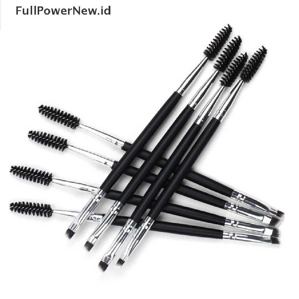 Power 1pack Alat Makeup Gagang Dual Brow Brush Hot Sikat Alis Double Penci Alis ID