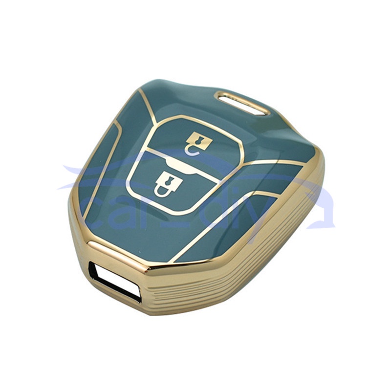 Tpu Key Case Remote Cover Fob Dengan Gantungan Kunci Untuk Isuzu D-MAX 2020-2022 Mu-7 Mu-x Pelindung Shell