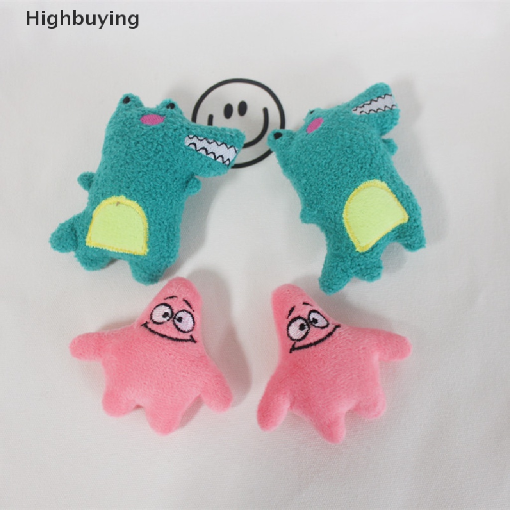 Hbid Lucu Kartun Boneka Mewah Pin Bros Kain Stiker Crocodile Patrick Star Bros Tas Pakaian Lencana Pin Ransel Liontin Dekorasi Aksesoris Glory