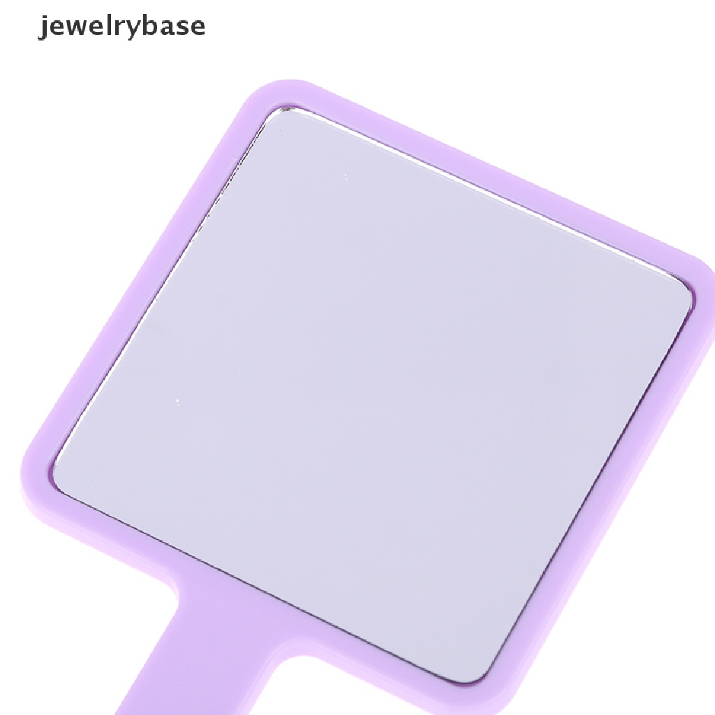 [jewelrybase] Eyelash Extension Handheld Makeup Mirror Kaca Rias Make Up Persegi Dengan Handle Butik