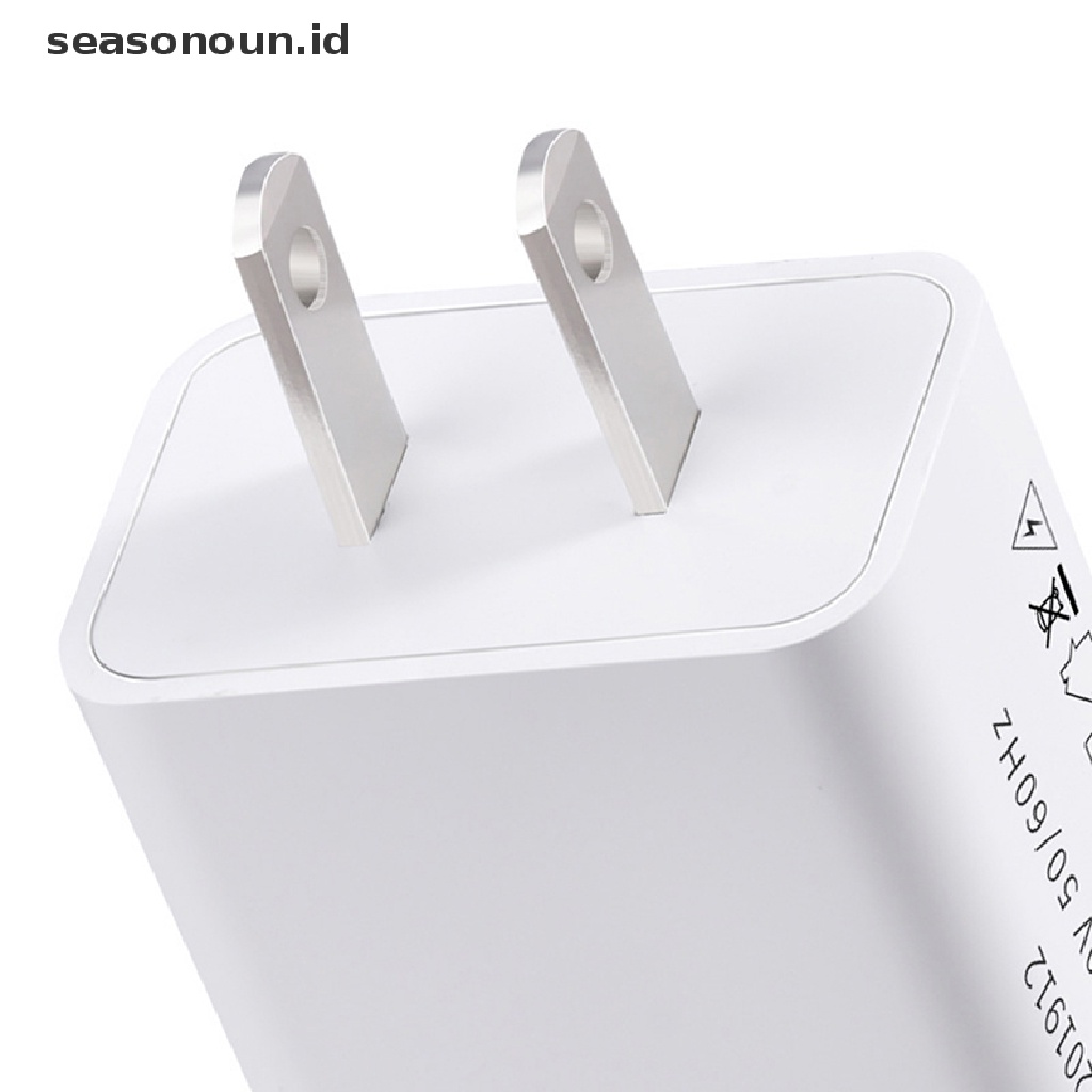 Seasonoun USB 5V 1A/2A ChargingHead Portable Universal Charger USA Multi-Fungsi Charger Ponsel Adaptor Daya Cocok Untuk Cas Ponsel.