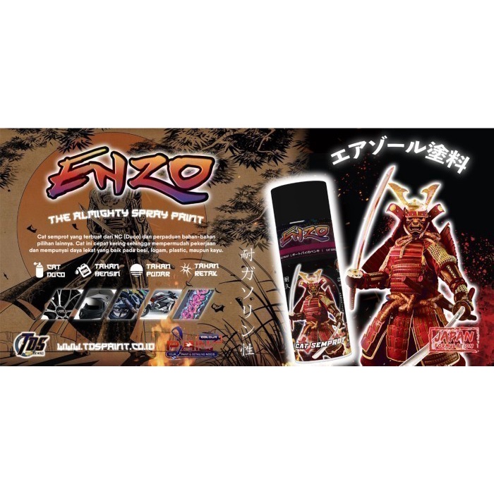 Cat Semprot ENZO 2437 RED WINE METALLIC - Bukan Samurai/Pylox Metallic