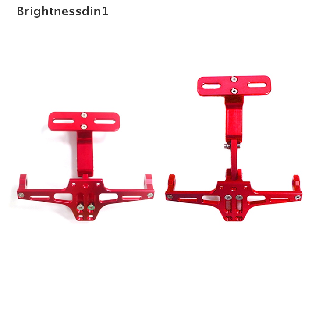 [Brightnessdin1] Motor Modifikasi Penahan Plat Belakang Dengan Lampu MSX Adjustable Plat Frame CNC Aluminium Motor Rear License Plate Mount Holder Butik