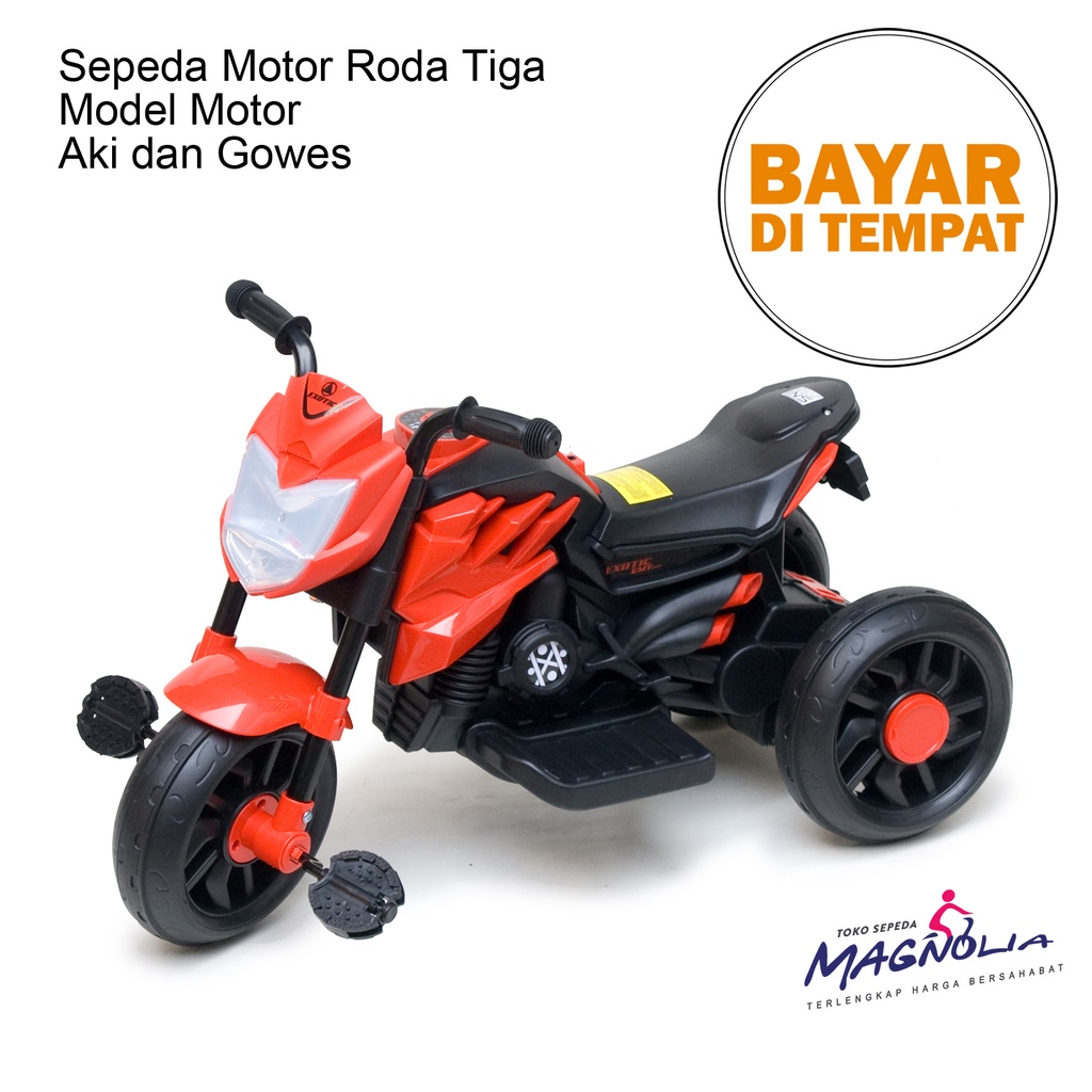 Sepeda Roda Tiga Sepeda Tricycle Anak 2 -3 Tahun Model Sepeda Motor Mainan Anak