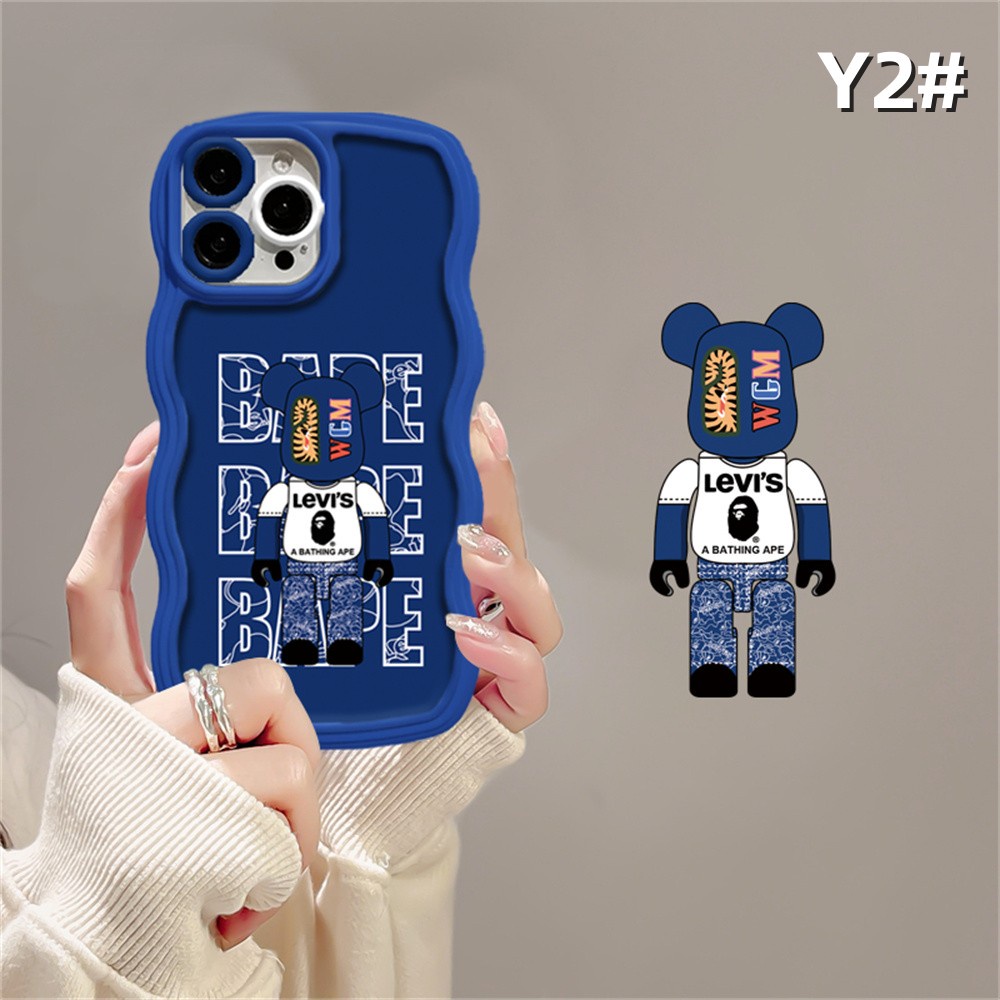 Casing Baru Realme 10 C35 C21Y C25Y C30 C31 RealmeC11 2021 C15 C25 C17 C12 C3 C2 Realme 8i 7i 5 5i 6i 7 Pro Bearbrick Dan Pokemon Wave Edge TPU Phone Case Cover