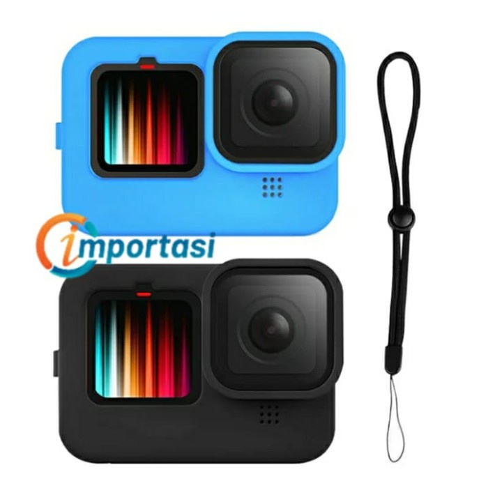 Silicone Case Cover GoPro Hero 11 Body Protector Casing Sarung Silikon - Hitam