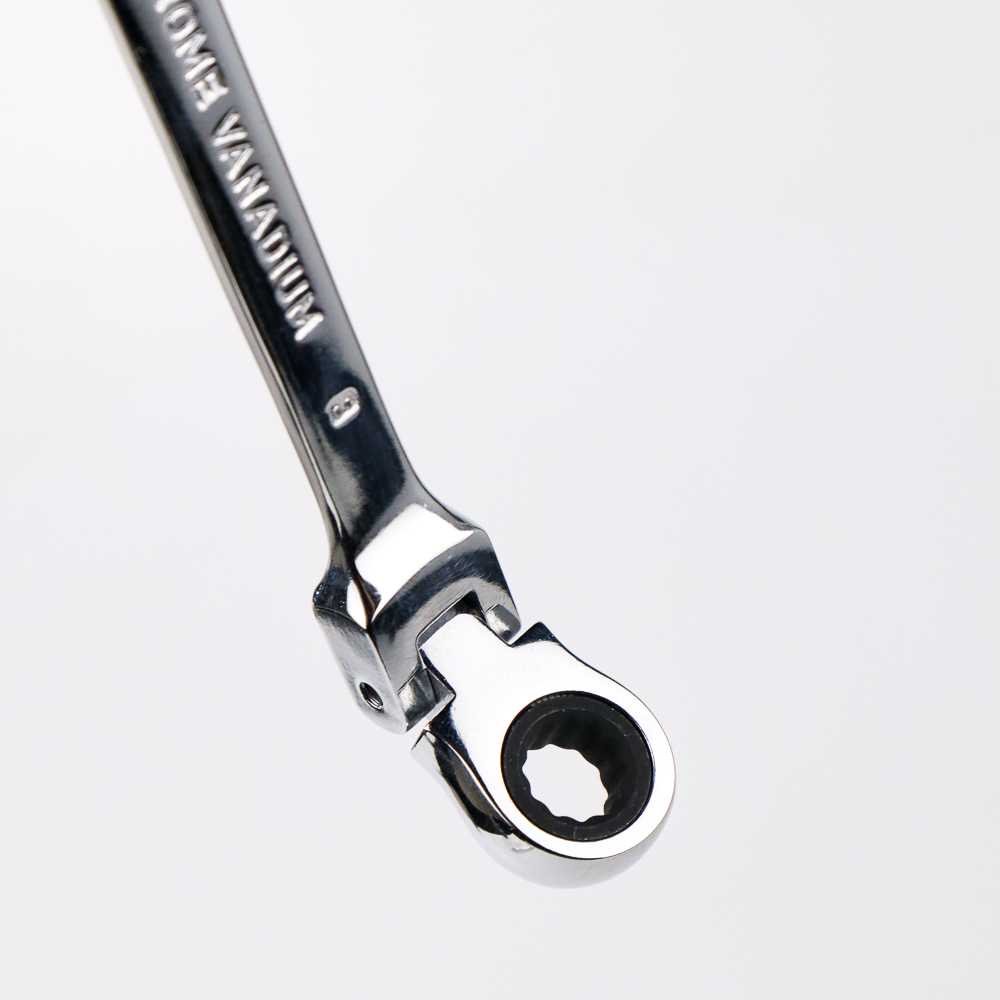 (BISA COD) FTIHSHP OLOEY Kunci Pas Dual Head Combination Ratchet Wrench Flexible Head - CL6-24