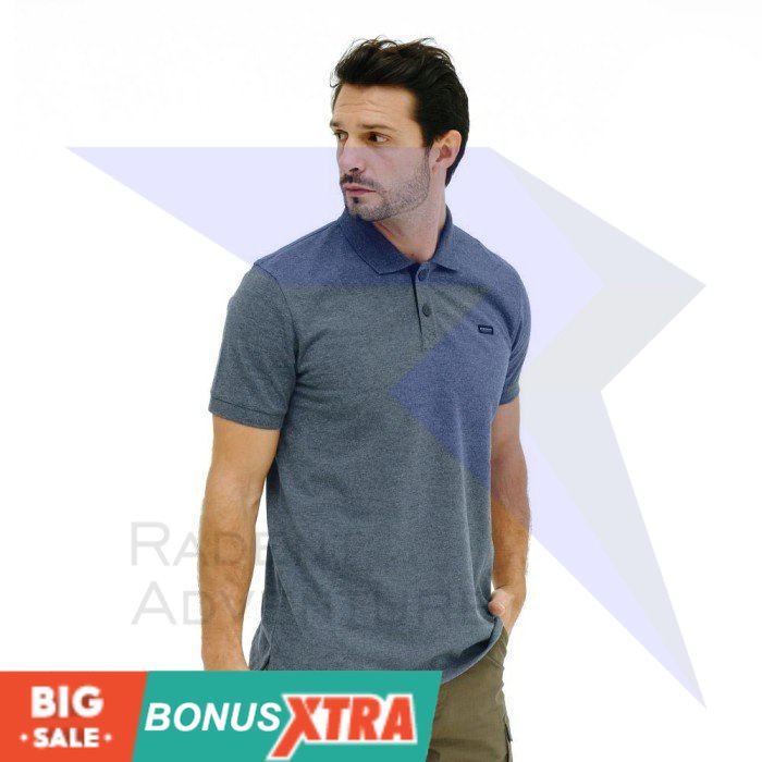 Kaos Polo EIGER1989 LEGERITY POLO SHIRT 91000 6757 Gray