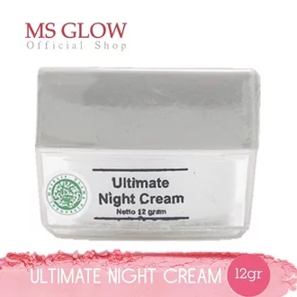 Cream malam ms glow ultimate - ms glow night cream - krim malam ms glow flek 12gr