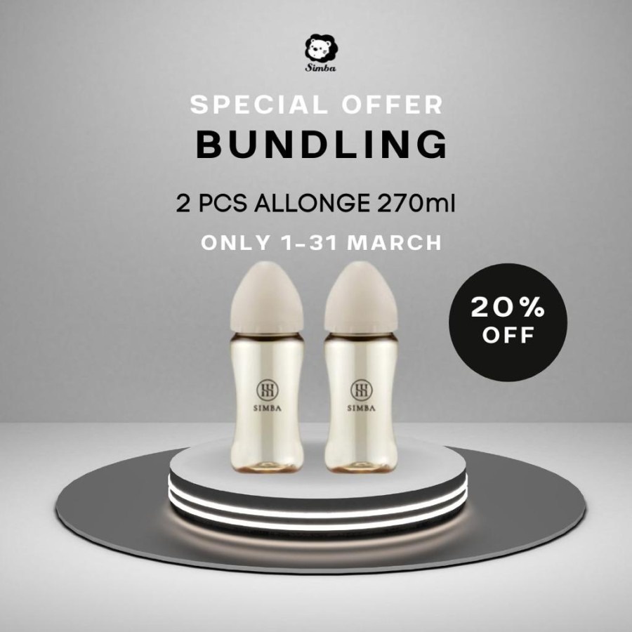 Simba - BUNDLING 2PCS ALLONGE  Wideneck PPSU Bottle 270ml