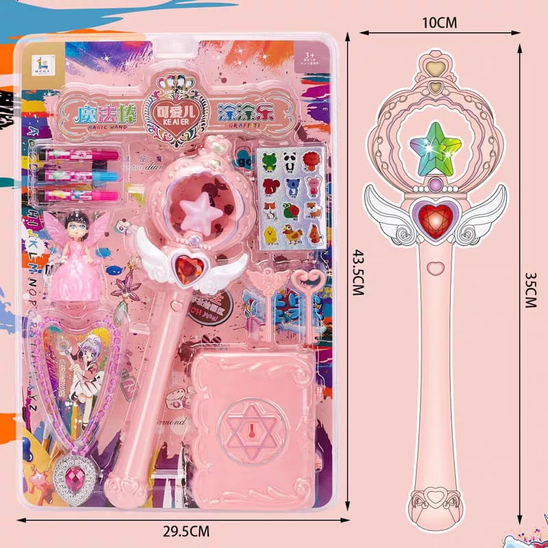 Mainan Tongkat Ajaib LED Musik Simulasi Anak Magic Tongkat Anak-Anak