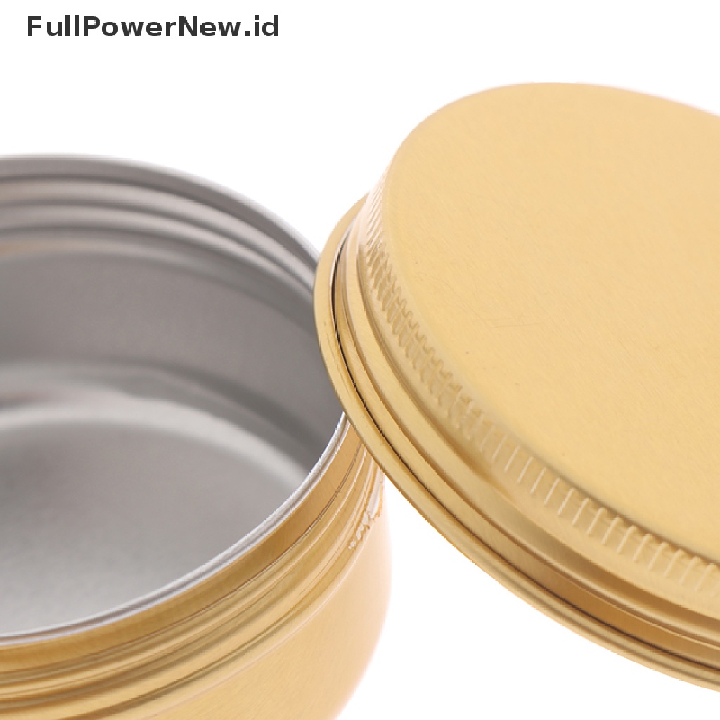 Power Round Survival Kit Tin Pot Kosong Kecil Polos Metal Storage Bit Box Mini Lip Balm ID