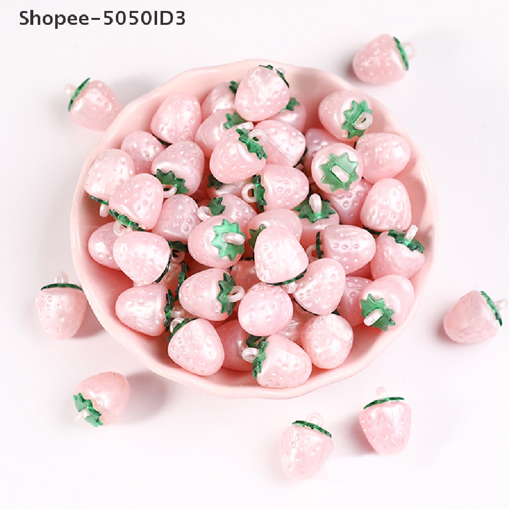 [HOT] 10pcs Mini 3D Cherry Series Resin Scrapbooking DIY Perhiasan Craft Dekorasi [ID]