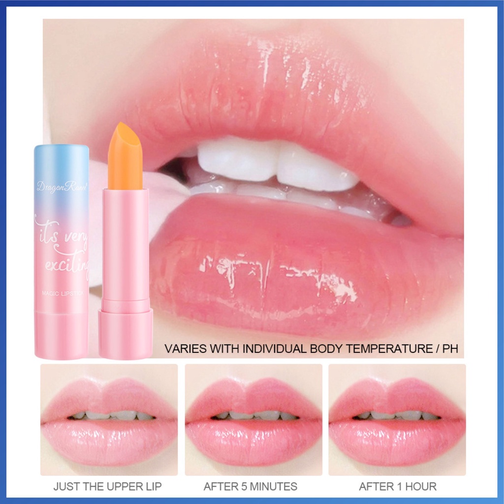 DRAGON RANEE Magic Lipstick Thermotropic Lipstik Fruit Lipbalm Melembabkan 4 Warna DR002