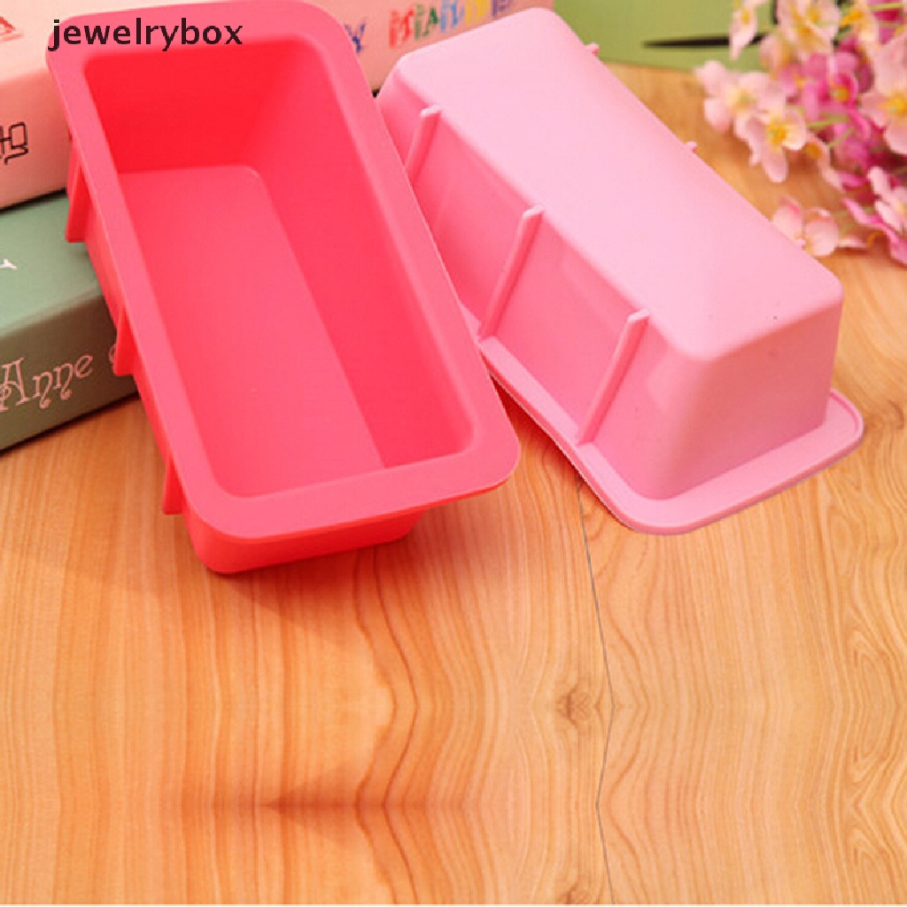 [jewelrybox] Persegi Panjang Silikon Non Stick Bread Loaf Cetakan Kue Bakeware Baking Pan Cetakan Oven  Butik