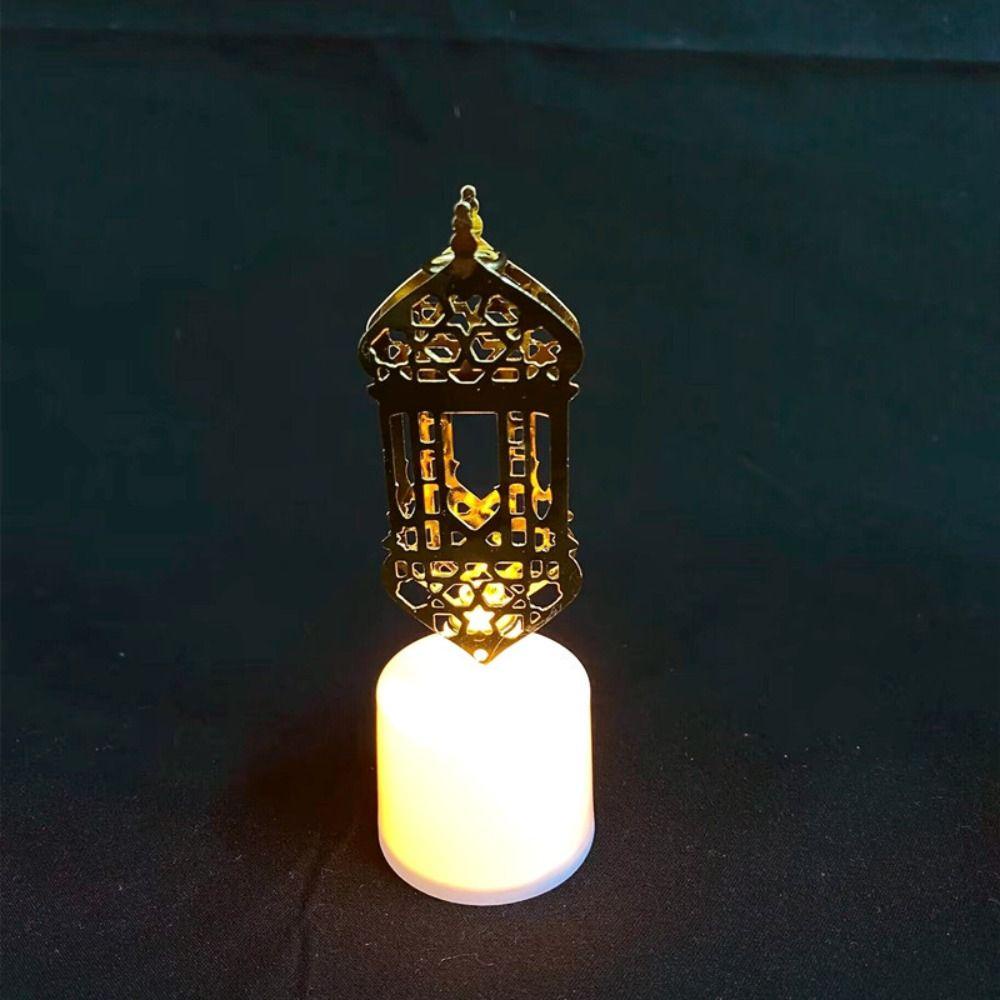 [Elegan] Lampu Lilin LED Bintang Untuk Rumah Night Light Islamic Mubarak Muslim Kareem Decor