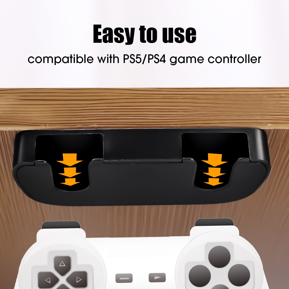 Self-adhesive Game Controller Storage Rack Portable Game Controller Rak Penyimpanan Gantung Cocok Untuk PS5/Gantungan Penyimpanan 4gagang