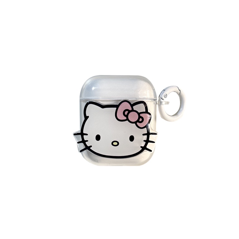 Casing Earphone Kucing Lucu Kompatibel Untuk Apple Airpods1 2 3 Case Untuk AirPods Pro 2nd Case Headphone Cover Pelindung Aksesoris Dengan Pengait