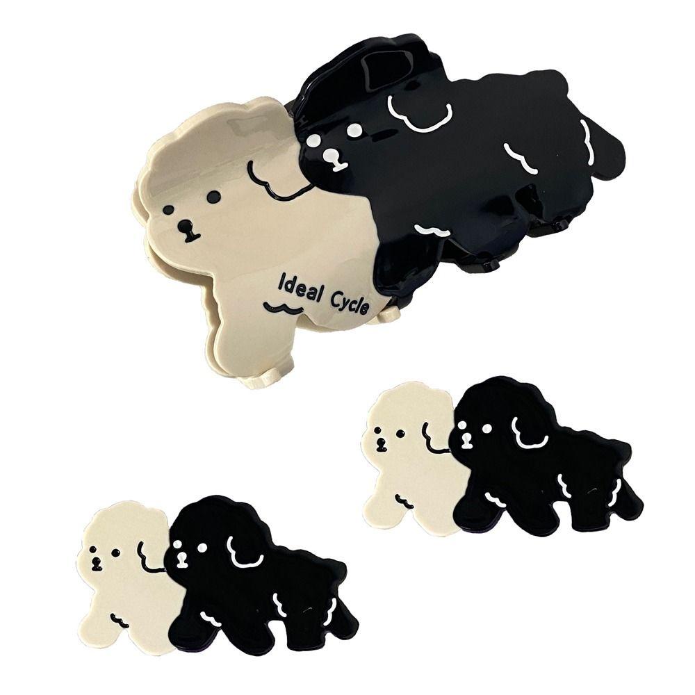 Nickolas1 Asetat Anjing Rambut Cakar Pesta Manis Baru Heardress Surat Kecil Duckbill Klip Hewan Besar Jepit Rambut Fashion Hiasan Kepala Korea Hiu Klip