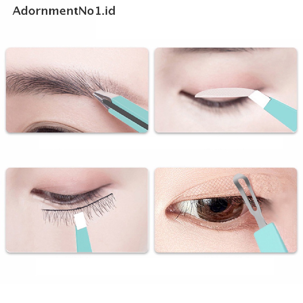 [AdornmentNo1] Pinset Alis 2in1 Pinset Statis Anti Karat Klip Kelopak Mata Ganda [ID]