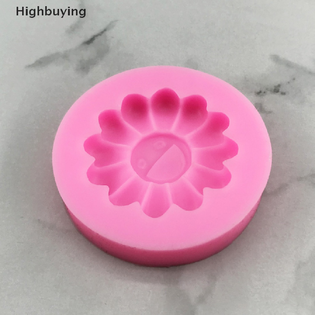 Hbid Colorful Sun Flower Silicone Mold DIY Cetakan Plester Bunga Fondant Resin Art Mould Dekorasi Kue Alat Dapur Glory