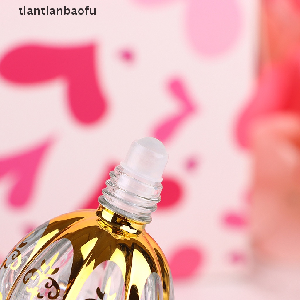 [tiantianbaofu] 15ml Botol Roller Portable Bentuk Mahkota Emas Botol Butik