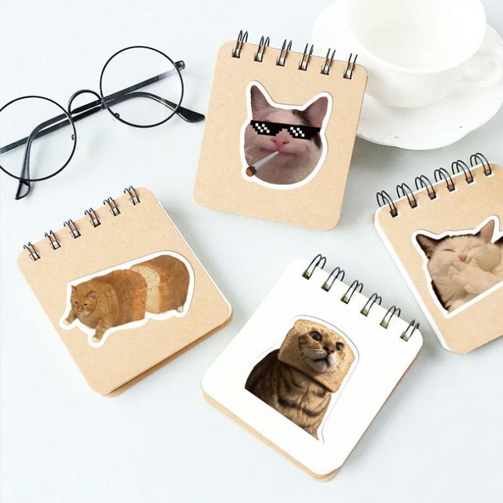 [Elegan] Hewan Kucing Stiker DIY Kerajinan DIY Dekorasi Gitar Alat Tulis Stiker Diary Dekorasi Lucu Notebook Decor Water Cup Stickers