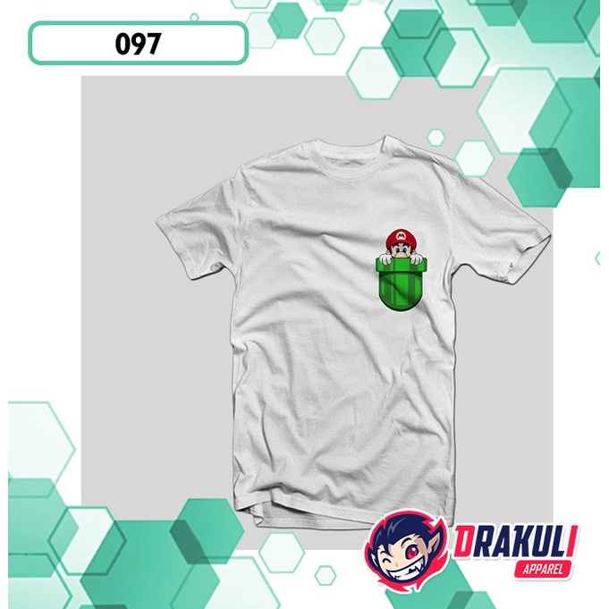 T Shirt 097 Super Mario In Pocket