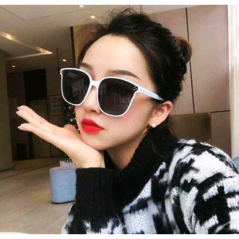 Kacamata Kotak Hitam Korean Fashion Sunglasess Wanita/Pria unisex