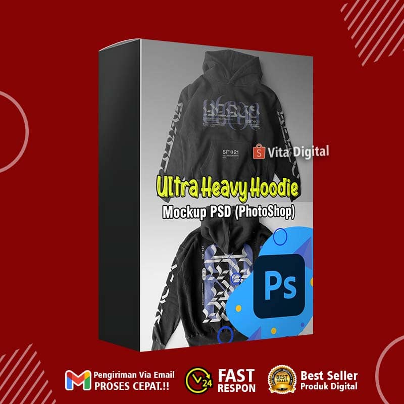 Ultra Heavy Hoodie Mockup Template Psd PhotoShop