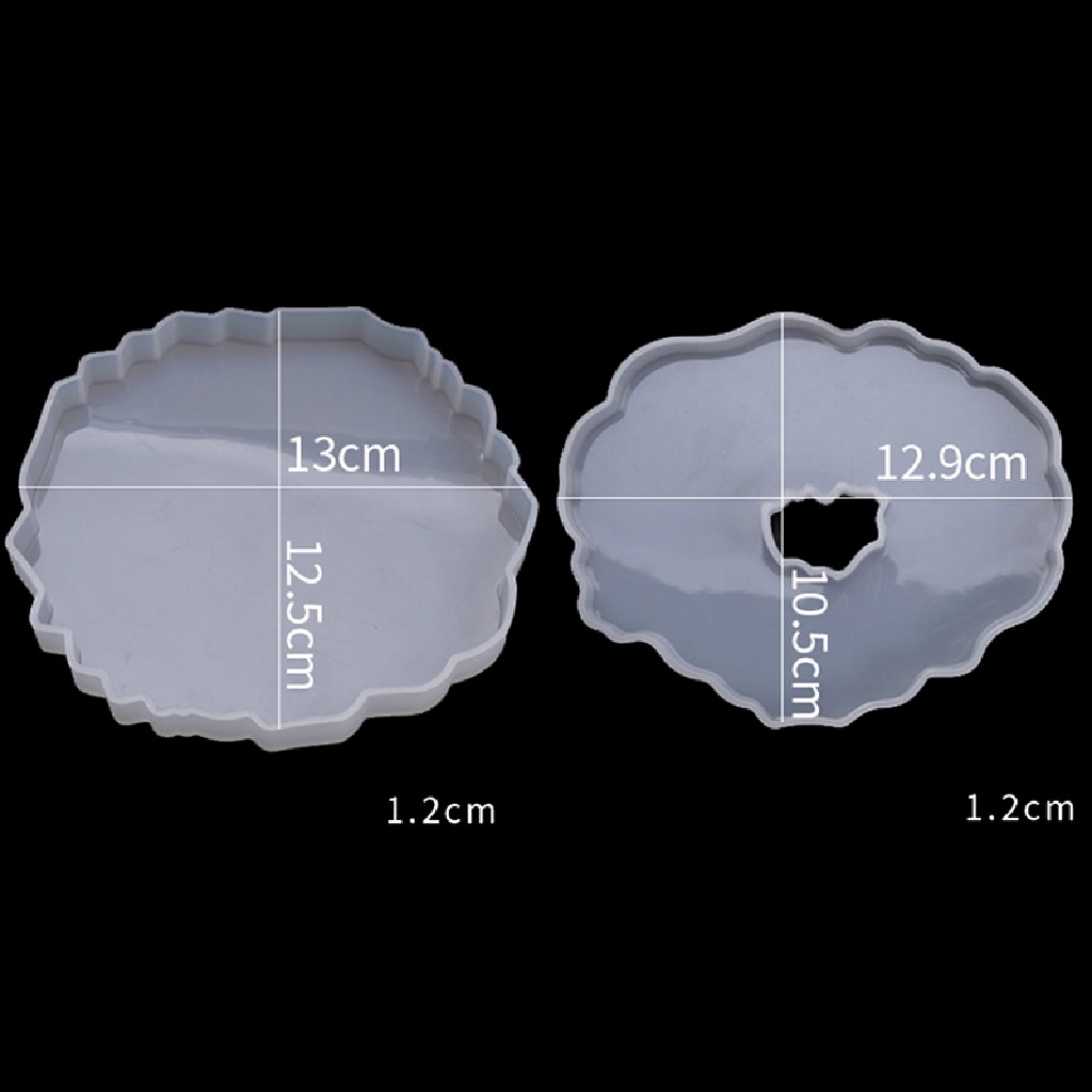 Deid Wave Coaster Swing Table Cetakan Silikon Epoxy Resin DIY Membuat Kerajinan Tatakan Gelas Martijn