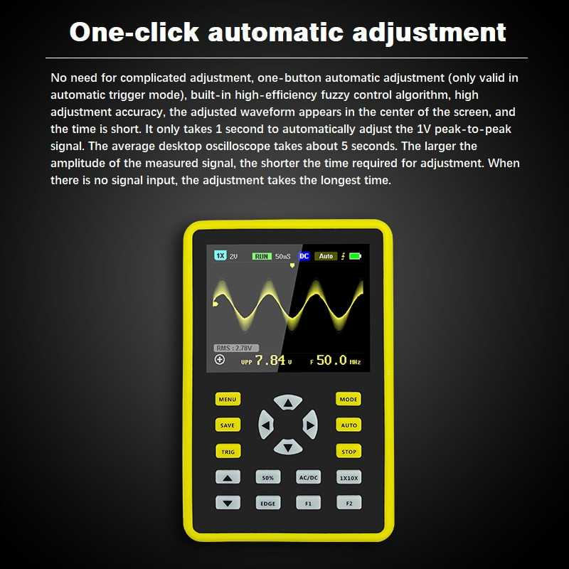 (BISA COD) FTIHSHP FNIRSI Digital Oscilloscope Handheld Portable 100MHz 500MS/s - 5012H