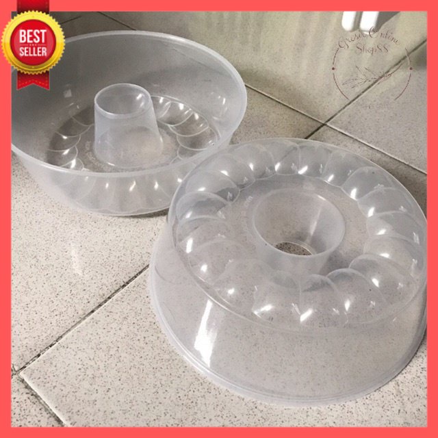 GOS -E406- Cetakan Agar Loyang - Cetakan Puding Gelombang - Cetakan Agar Loyang Plastik Ukuran 19cm