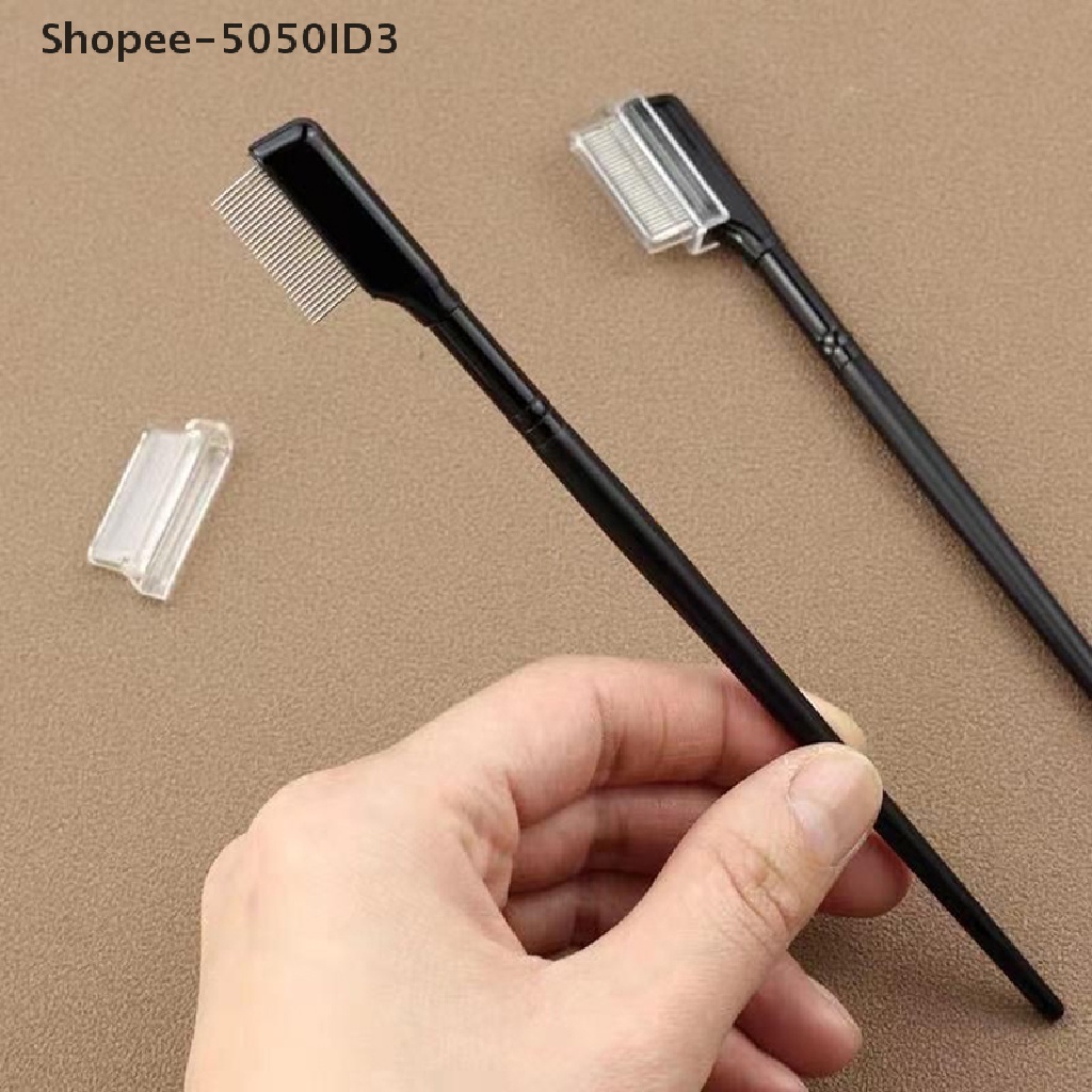 [HOT] 1pc Sisir Bulu Mata Alat Sikat Alis Logam Pemisah Maskara Lash Cosmetic Tools [ID]