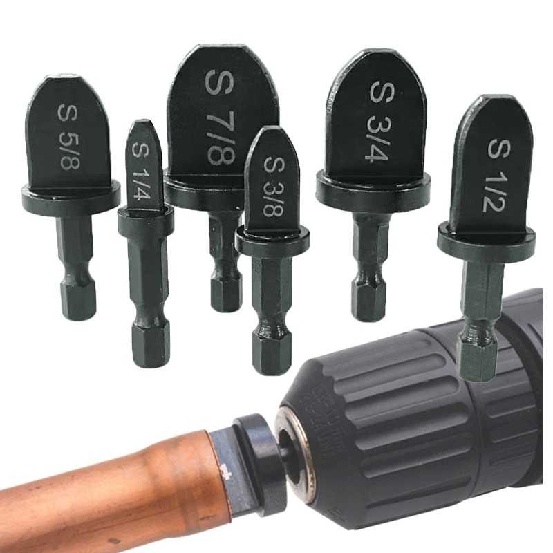 (BISA COD) FTIHSHP MILKIWA Pembesar Lubang Pipa Tube Pipe Expander Reamer Head 6PCS - MW02