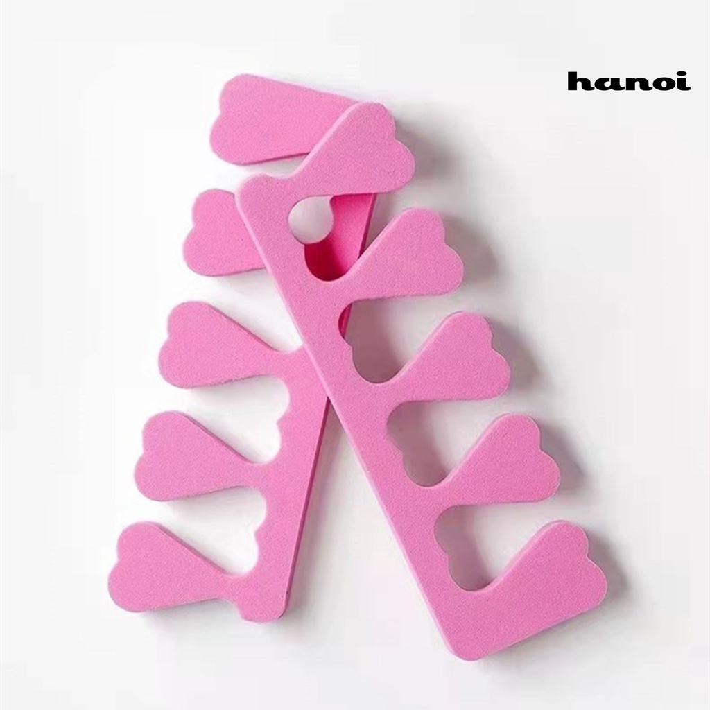 Hi * 2Pcs/Set Pemisah Jari Kaki Lembut Elastisitas Tinggi Spons Nail Art Manicure Pedicure Gel Sekat Alat Untuk Dewasa