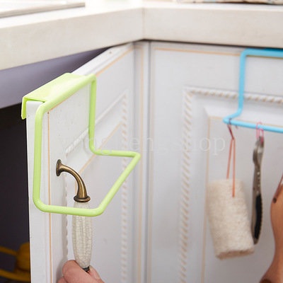 Rak Handuk Multifungsi Bebas Pukulan Lemari Kabinet Gantungan Hook Pintu Belakang Gantungan Hand Towel Rag Storage Shelves Holder Kamar Mandi Dapur Organizer