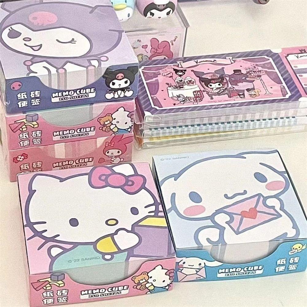 Mxbeauty Sticky Note Lucu Kreatif Pom Pom Purin Anime Melody Cinnamoroll Kertas Hias